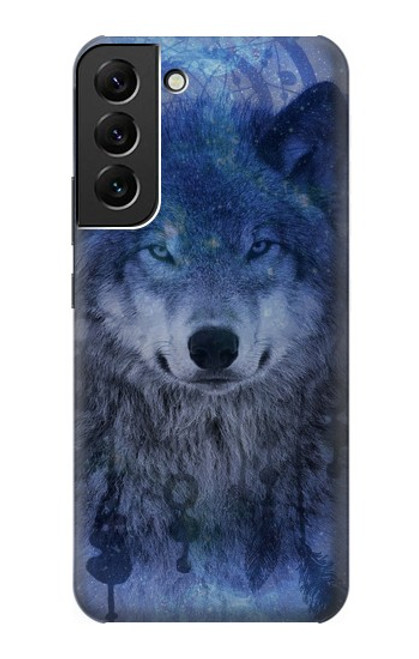 W3410 Loup Dream Catcher Etui Coque Housse et Flip Housse Cuir pour Samsung Galaxy S22 Plus