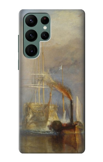 W3338 J. M. W. Turner Le Téméraire Etui Coque Housse et Flip Housse Cuir pour Samsung Galaxy S22 Ultra