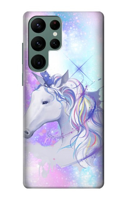 W3375 Licorne Etui Coque Housse et Flip Housse Cuir pour Samsung Galaxy S22 Ultra