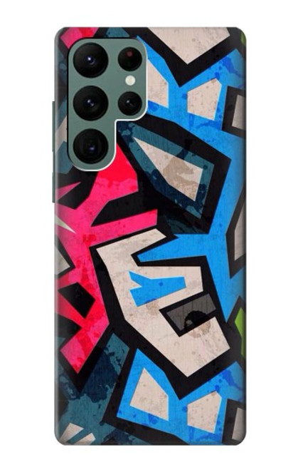 W3445 Art Graffiti rue Etui Coque Housse et Flip Housse Cuir pour Samsung Galaxy S22 Ultra