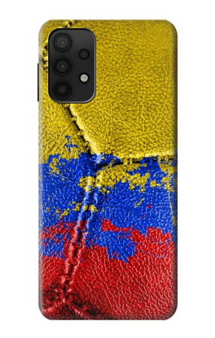 W3306 Colombie Drapeau de football graphique Millésime Etui Coque Housse et Flip Housse Cuir pour Samsung Galaxy M32 5G