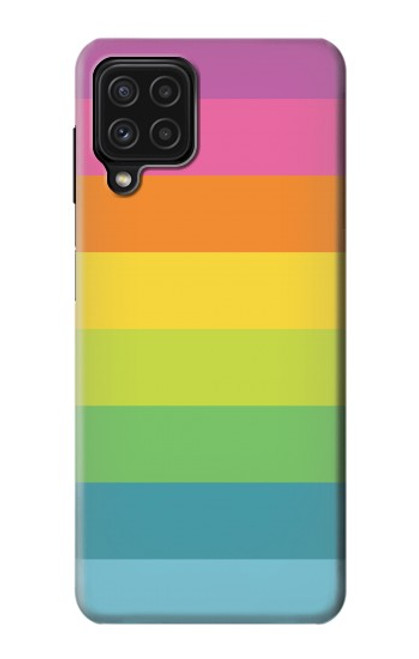 W2363 Arc en ciel Motif Etui Coque Housse et Flip Housse Cuir pour Samsung Galaxy M22