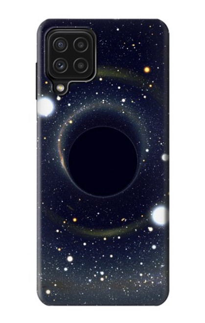 W3617 Noir trou Etui Coque Housse et Flip Housse Cuir pour Samsung Galaxy M22