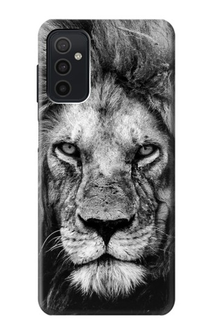 W3372 Lion Visage Etui Coque Housse et Flip Housse Cuir pour Samsung Galaxy M52 5G