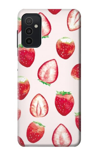 W3481 fraise Etui Coque Housse et Flip Housse Cuir pour Samsung Galaxy M52 5G