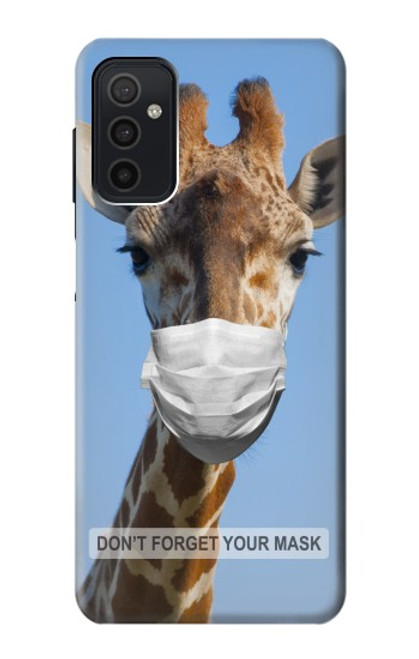 W3806 Drôle de girafe Etui Coque Housse et Flip Housse Cuir pour Samsung Galaxy M52 5G