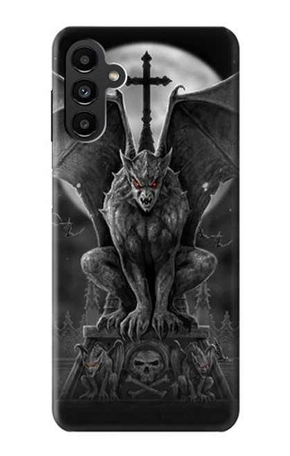 W0850 Gargouille diable démon Etui Coque Housse et Flip Housse Cuir pour Samsung Galaxy A13 5G