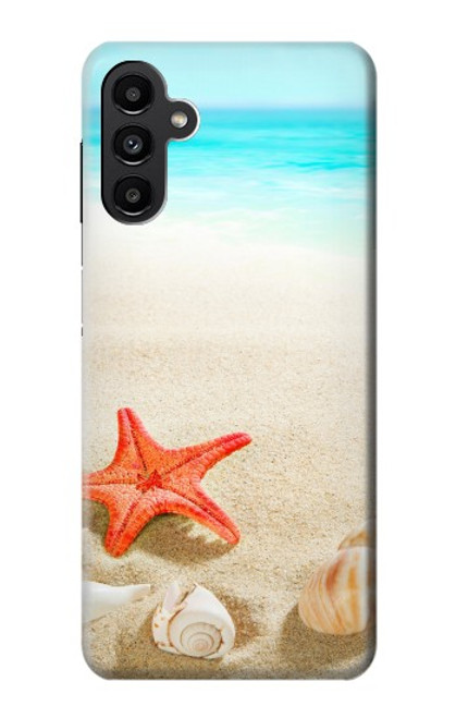 W3212 Coquilles de mer Étoile de mer Plage Etui Coque Housse et Flip Housse Cuir pour Samsung Galaxy A13 5G