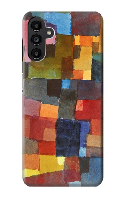 W3341 Paul Klee Raumarchitekturen Etui Coque Housse et Flip Housse Cuir pour Samsung Galaxy A13 5G