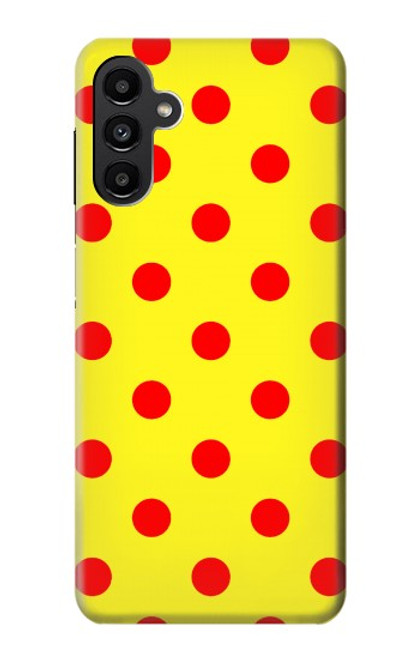 W3526 Rouge tache à pois Etui Coque Housse et Flip Housse Cuir pour Samsung Galaxy A13 5G