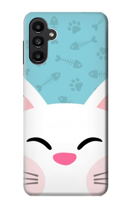 W3542 Chat mignon Dessin animé Etui Coque Housse et Flip Housse Cuir pour Samsung Galaxy A13 5G