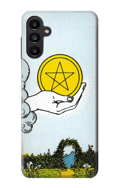 W3722 Carte de tarot Pièces de l'As des Pentacles Etui Coque Housse et Flip Housse Cuir pour Samsung Galaxy A13 5G