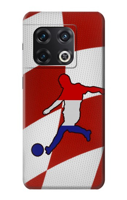 W2993 Croatie Football Football Etui Coque Housse et Flip Housse Cuir pour OnePlus 10 Pro