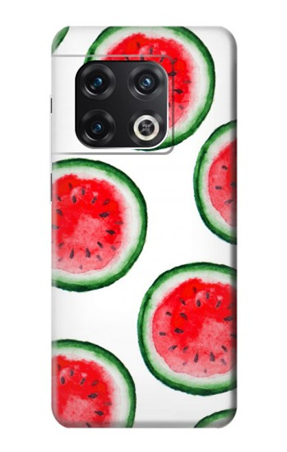 W3236 Motif melon d'eau Etui Coque Housse et Flip Housse Cuir pour OnePlus 10 Pro