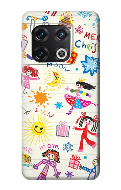 W3280 Dessin enfants Etui Coque Housse et Flip Housse Cuir pour OnePlus 10 Pro