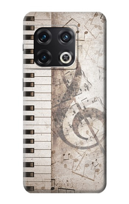 W3390 Note de musique Etui Coque Housse et Flip Housse Cuir pour OnePlus 10 Pro