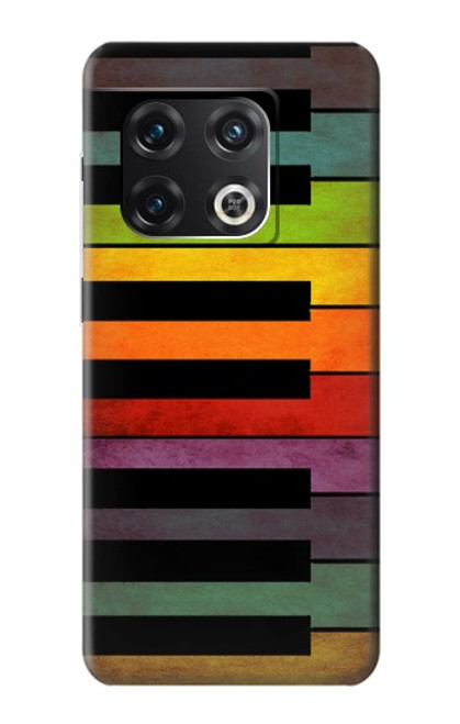 W3451 Piano coloré Etui Coque Housse et Flip Housse Cuir pour OnePlus 10 Pro