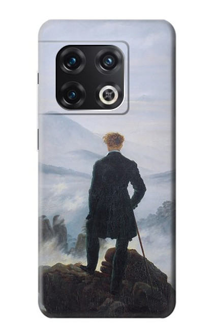 W3789 Wanderer above the Sea of Fog Etui Coque Housse et Flip Housse Cuir pour OnePlus 10 Pro