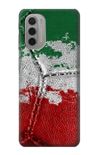 W3318 Italie Drapeau graphique Football Millésime Etui Coque Housse et Flip Housse Cuir pour Motorola Moto G51 5G