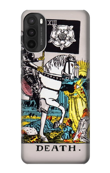 W3008 Mort de carte de tarot Etui Coque Housse et Flip Housse Cuir pour Motorola Moto G71 5G