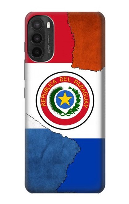 W3017 Paraguay Drapeau Etui Coque Housse et Flip Housse Cuir pour Motorola Moto G71 5G