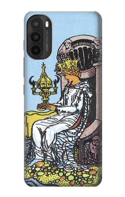 W3067 Carte de tarot Reine des Coupes Etui Coque Housse et Flip Housse Cuir pour Motorola Moto G71 5G