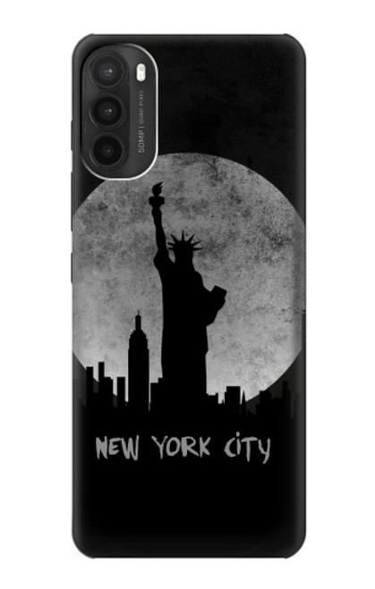 W3097 La ville de New York Etui Coque Housse et Flip Housse Cuir pour Motorola Moto G71 5G