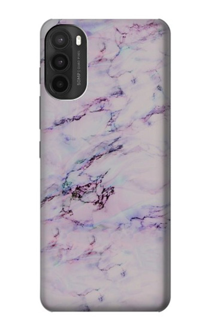 W3215 Transparente marbre rose Etui Coque Housse et Flip Housse Cuir pour Motorola Moto G71 5G