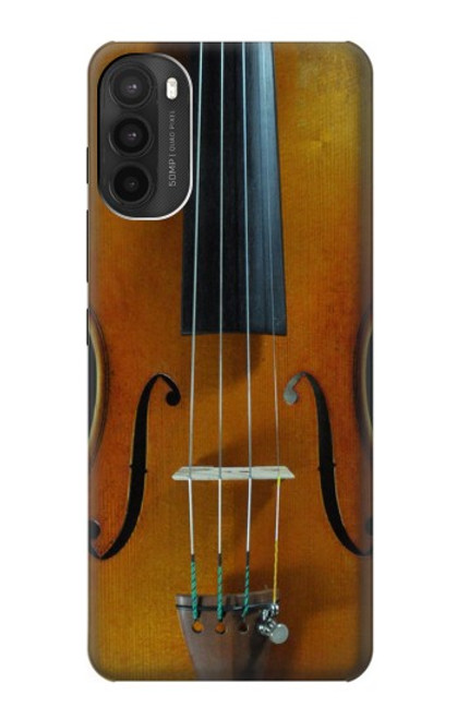 W3234 Violon Etui Coque Housse et Flip Housse Cuir pour Motorola Moto G71 5G