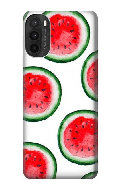 W3236 Motif melon d'eau Etui Coque Housse et Flip Housse Cuir pour Motorola Moto G71 5G