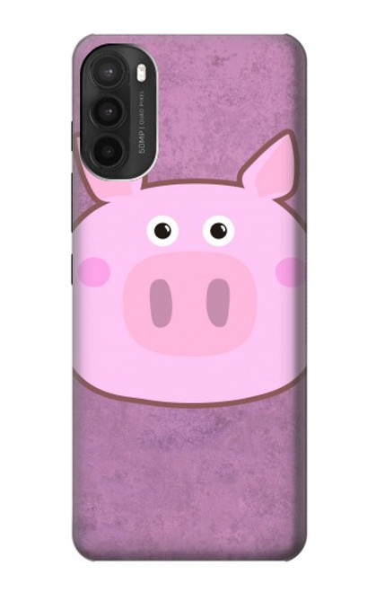 W3269 Porc Dessin animé Etui Coque Housse et Flip Housse Cuir pour Motorola Moto G71 5G