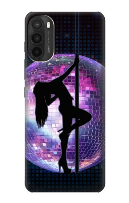 W3284 Disco Pole Fille Danse Etui Coque Housse et Flip Housse Cuir pour Motorola Moto G71 5G