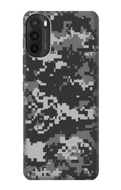 W3293 Urban Noir Camo Camouflage Etui Coque Housse et Flip Housse Cuir pour Motorola Moto G71 5G