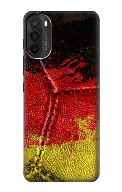 W3303 Allemagne Drapeau graphique Football Millésime Etui Coque Housse et Flip Housse Cuir pour Motorola Moto G71 5G