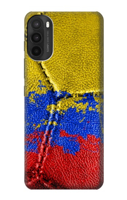 W3306 Colombie Drapeau de football graphique Millésime Etui Coque Housse et Flip Housse Cuir pour Motorola Moto G71 5G