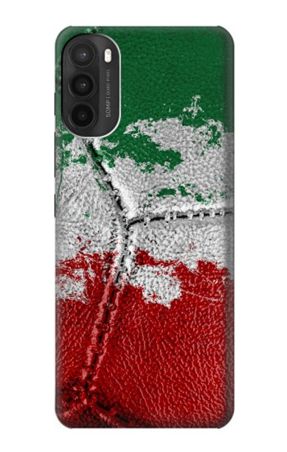 W3318 Italie Drapeau graphique Football Millésime Etui Coque Housse et Flip Housse Cuir pour Motorola Moto G71 5G