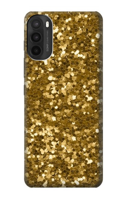 W3388 Imprimer or Glitter Graphic Etui Coque Housse et Flip Housse Cuir pour Motorola Moto G71 5G