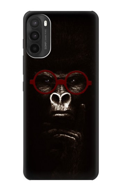 W3529 penser Gorilla Etui Coque Housse et Flip Housse Cuir pour Motorola Moto G71 5G