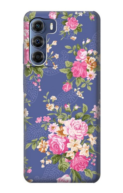 W3265 Motif Fleur millésimé Etui Coque Housse et Flip Housse Cuir pour Motorola Edge S30