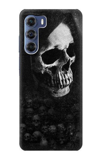 W3333 Crâne mort Faucheuse Etui Coque Housse et Flip Housse Cuir pour Motorola Edge S30