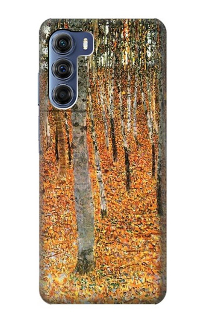 W3380 Gustav Klimt Bouleau Forêt Etui Coque Housse et Flip Housse Cuir pour Motorola Edge S30