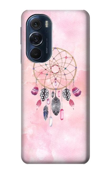 W3094 Peinture Dreamcatcher Aquarelle Etui Coque Housse et Flip Housse Cuir pour Motorola Edge X30