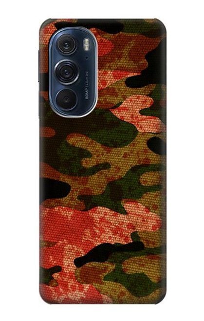 W3393 Camouflage sang Splatter Etui Coque Housse et Flip Housse Cuir pour Motorola Edge X30