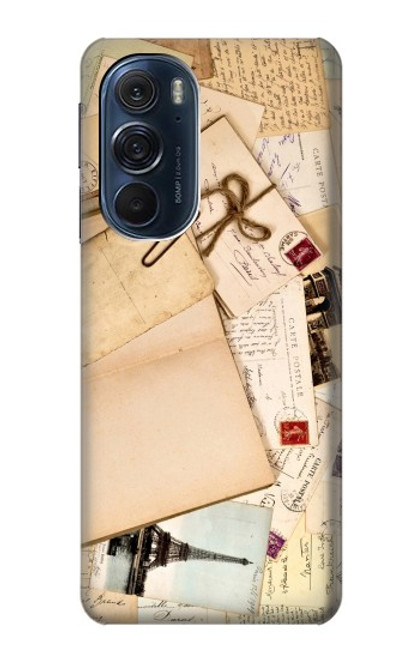 W3397 cartes postales souvenirs Etui Coque Housse et Flip Housse Cuir pour Motorola Edge X30