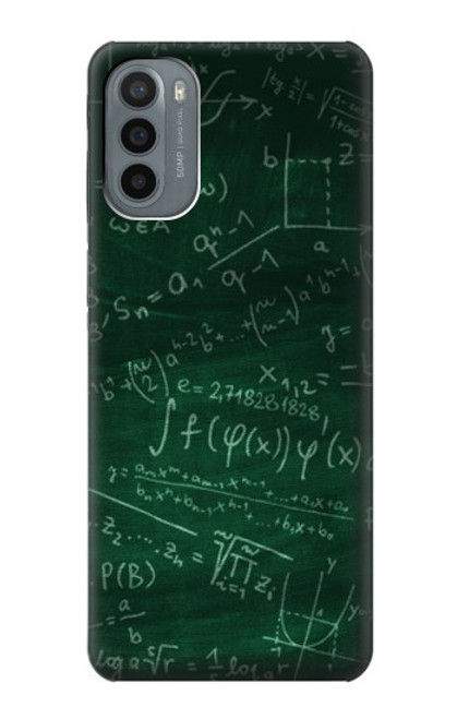 W3190 Formule Math Vertboard Etui Coque Housse et Flip Housse Cuir pour Motorola Moto G31