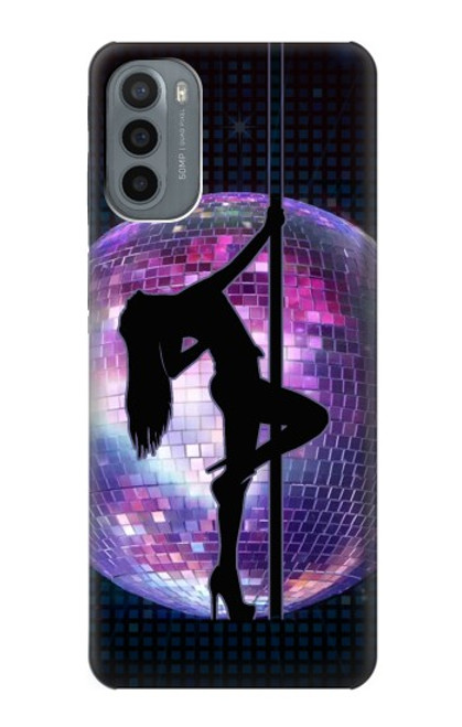 W3284 Disco Pole Fille Danse Etui Coque Housse et Flip Housse Cuir pour Motorola Moto G31