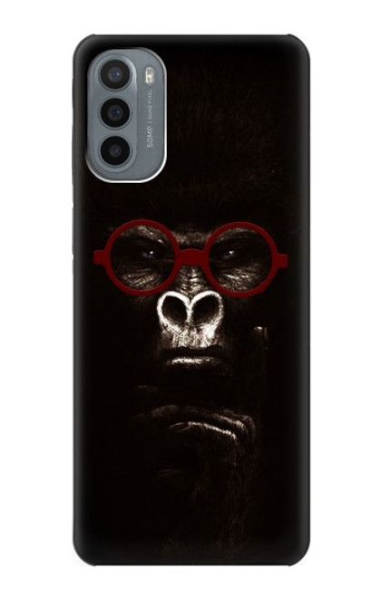 W3529 penser Gorilla Etui Coque Housse et Flip Housse Cuir pour Motorola Moto G31