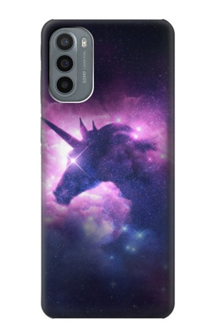 W3538 Licorne Galaxie Etui Coque Housse et Flip Housse Cuir pour Motorola Moto G31