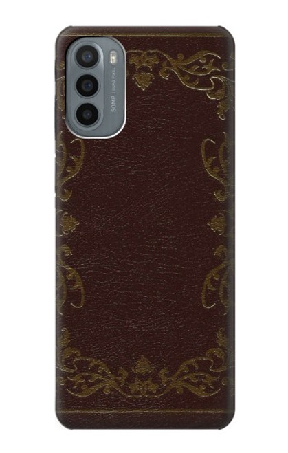 W3553 Couverture Livre millésimé Etui Coque Housse et Flip Housse Cuir pour Motorola Moto G31