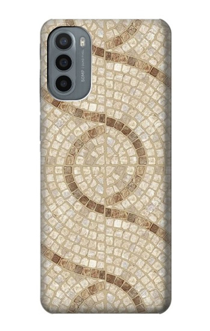 W3703 Carreaux de mosaïque Etui Coque Housse et Flip Housse Cuir pour Motorola Moto G31